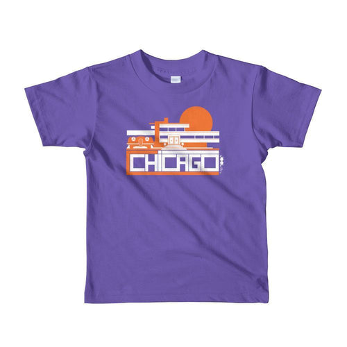 Chicago Mod Prairie Toddler Short Sleeve T-shirt T-Shirt Purple / 6yrs designed by JOOLcity