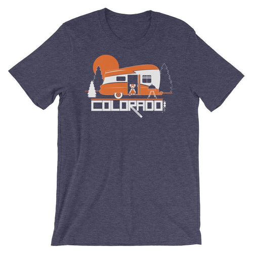 Colorado Camping Pupster Short-Sleeve Men's T-Shirt T-Shirt Heather Midnight Navy / 2XL designed by JOOLcity