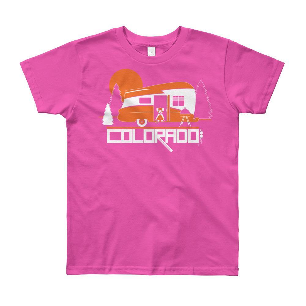 Colorado Camping Pupster Short Sleeve Youth youth t-shirt T-Shirt Fuchsia / 12yrs designed by JOOLcity