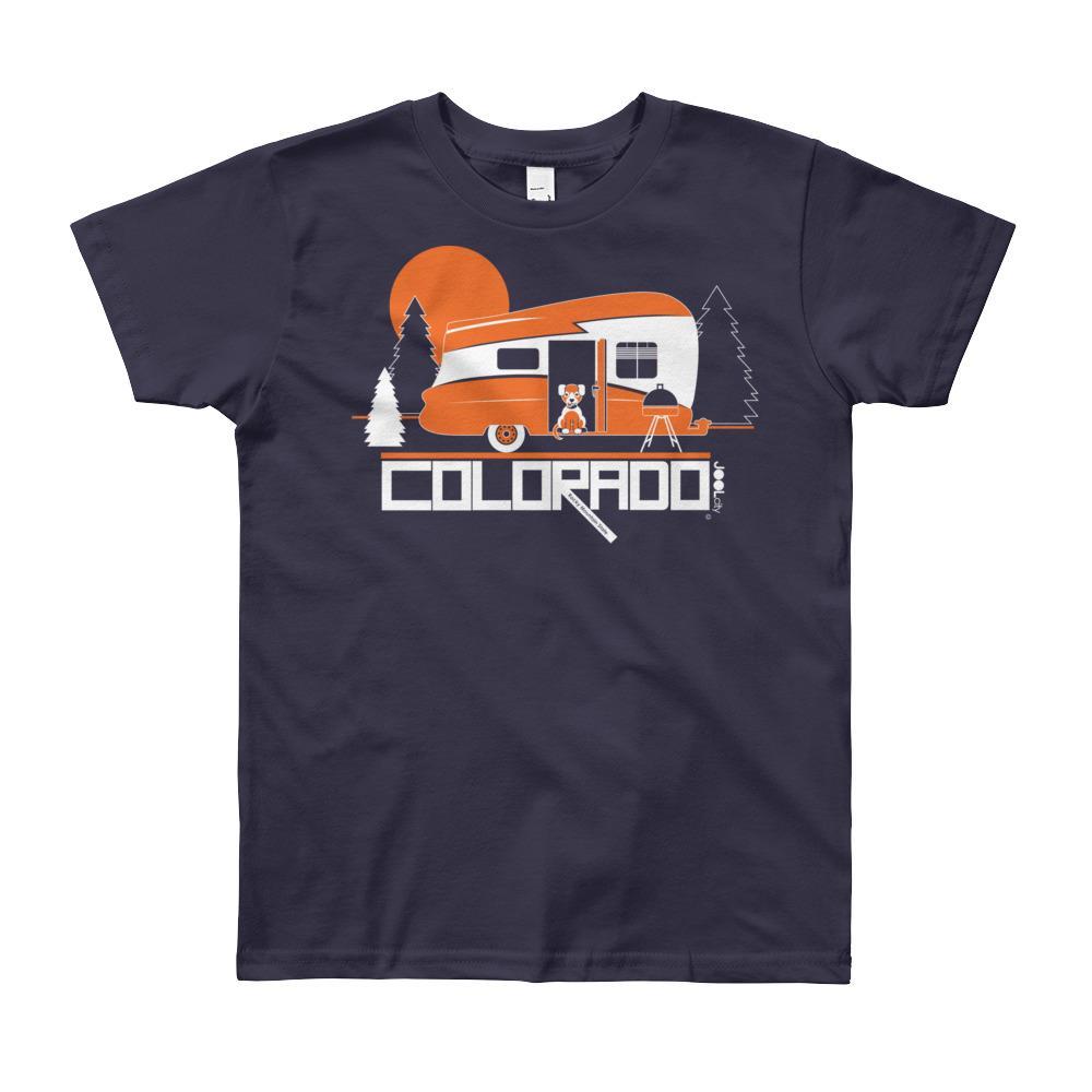 Colorado Camping Pupster Short Sleeve Youth youth t-shirt T-Shirt Navy / 12yrs designed by JOOLcity
