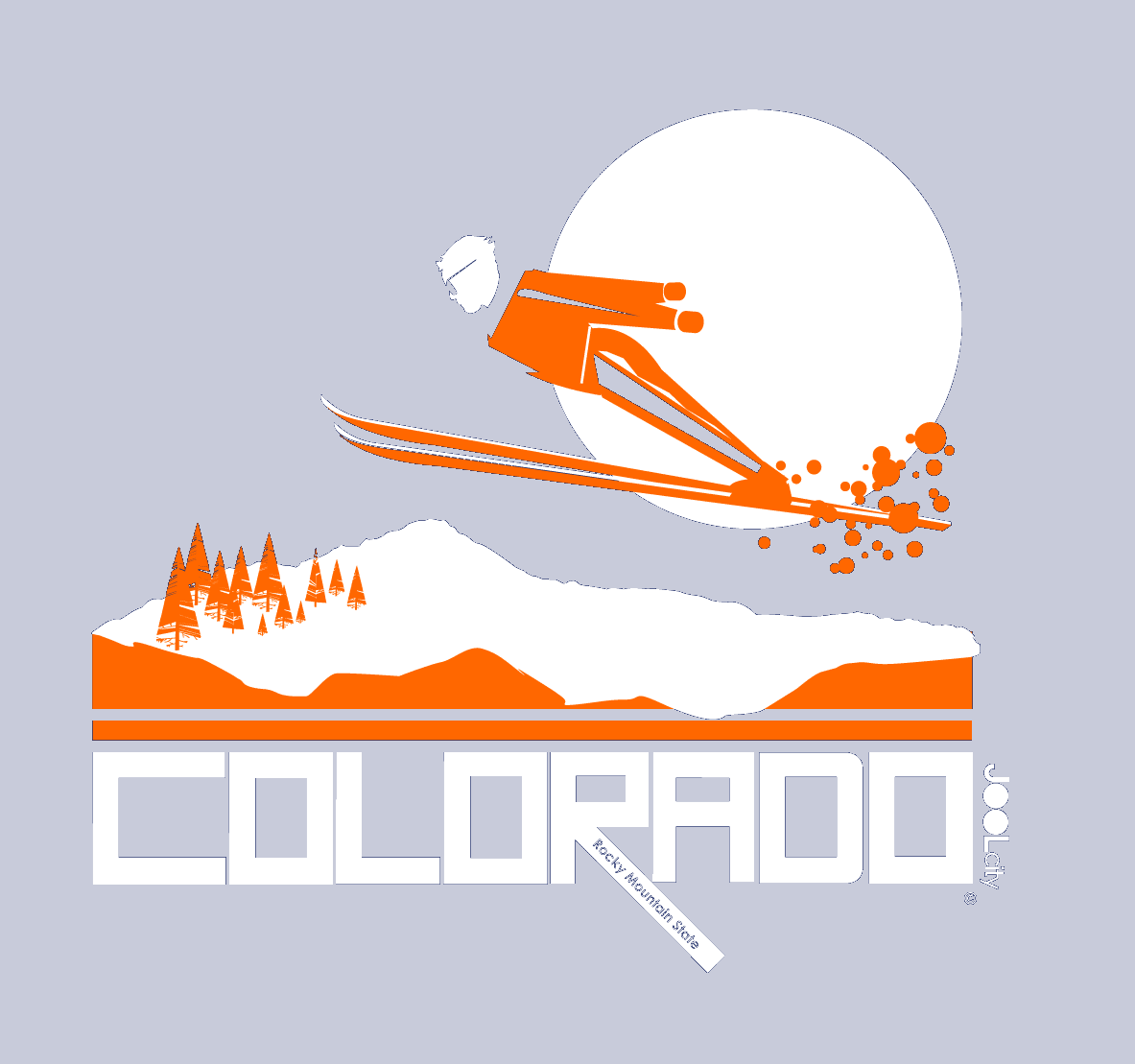 Colorado Flying High Short-Sleeve Men's T-Shirt T-Shirt  designed by JOOLcity