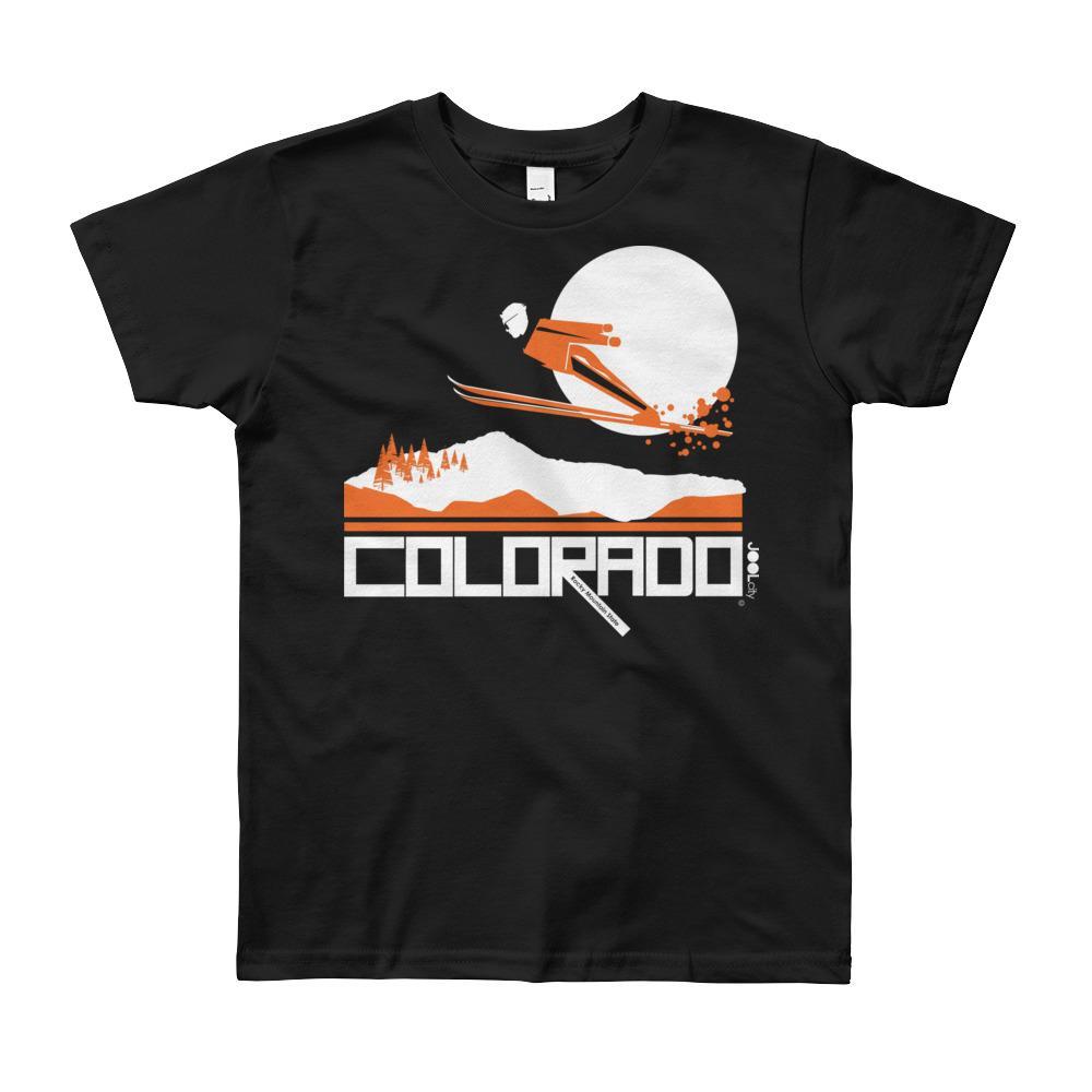 Colorado Flying High Short Sleeve Youth youth t-shirt T-Shirt Black / 12yrs designed by JOOLcity
