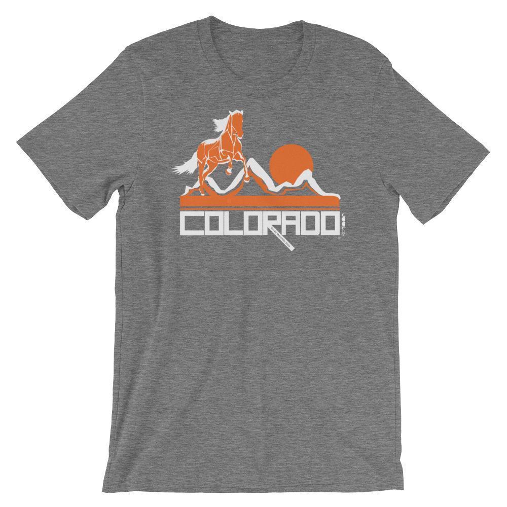 Colorado Hill Horse Short-Sleeve Men's T-Shirt T-Shirt Deep Heather / 2XL designed by JOOLcity