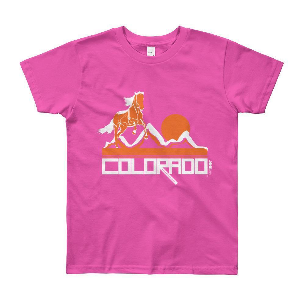 Colorado Hill Horse Short Sleeve Youth youth t-shirt T-Shirt  designed by JOOLcity