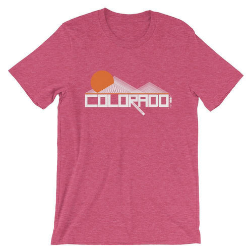 Colorado  Mod-Mountain  Short-Sleeve Men's T-Shirt T-Shirt Heather Raspberry / 2XL designed by JOOLcity