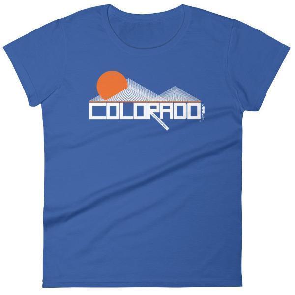 Colorado Mod-Mountain Women's  Short Sleeve T-Shirt T-Shirt Royal Blue / 2XL designed by JOOLcity