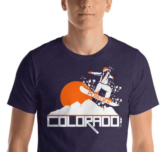 Colorado Powder Boy Short-Sleeve Men's T-Shirt T-Shirt  designed by JOOLcity