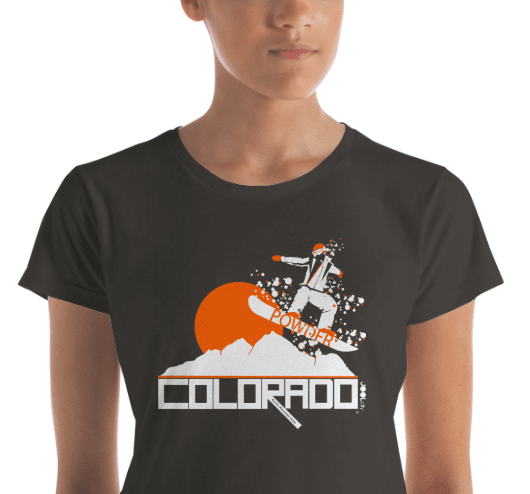 Colorado Powder Girl Women's  Short Sleeve T-Shirt T-Shirt  designed by JOOLcity