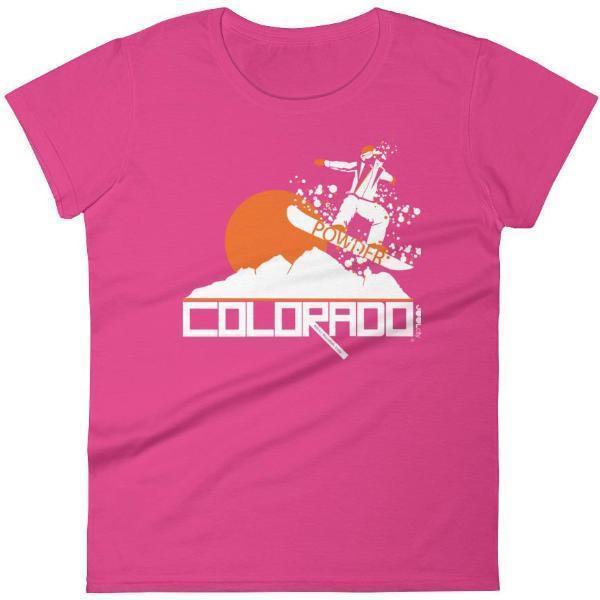 Colorado Powder Girl Women's  Short Sleeve T-Shirt T-Shirt Hot Pink / 2XL designed by JOOLcity