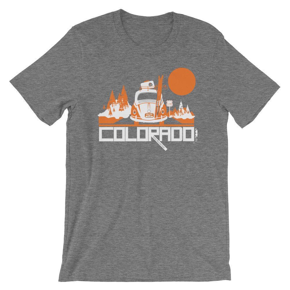 Colorado Ski Bug Short-Sleeve Men's T-Shirt T-Shirt Deep Heather / 2XL designed by JOOLcity