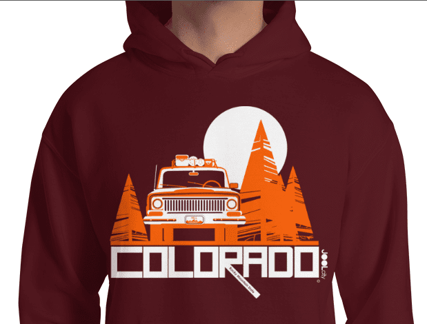 Colorado Wagon Wheel Hooded Sweatshirt