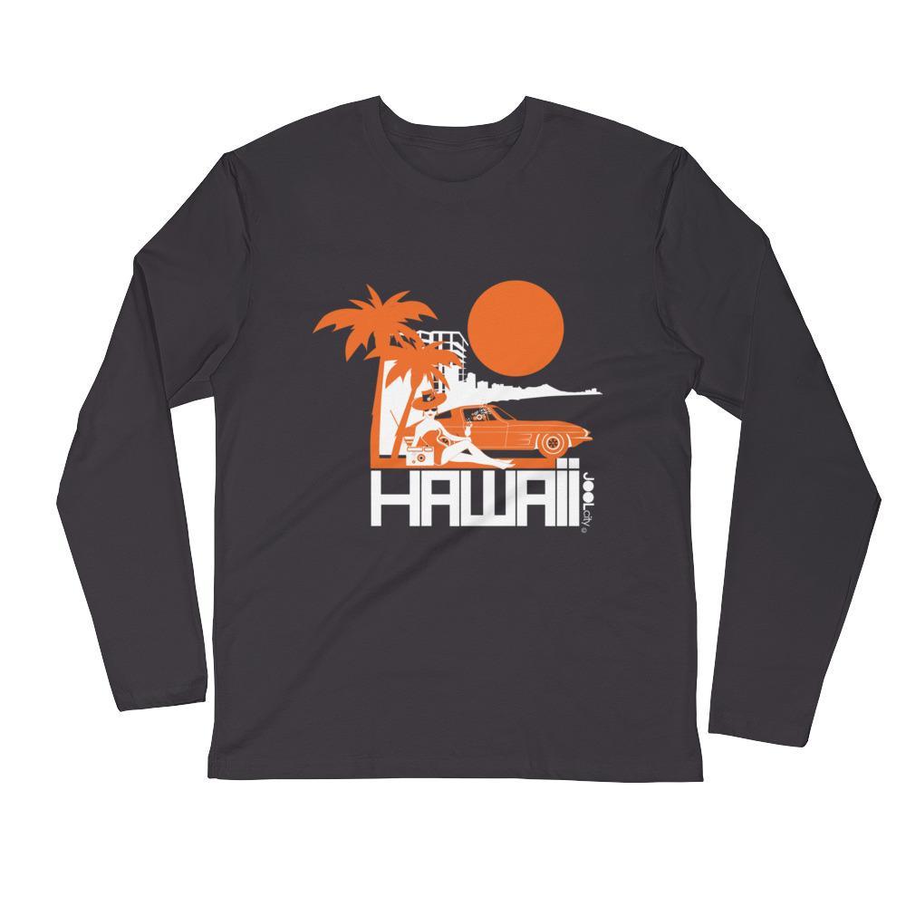 Hawaii Beach Bombshell Long Sleeve Men's T-Shirt designed by JOOLcity