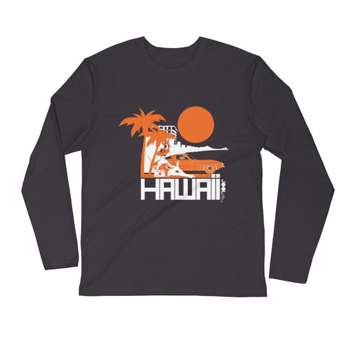 Hawaii Beach Bombshell Long Sleeve Men's T-Shirt T-Shirt 2XL designed by JOOLcity