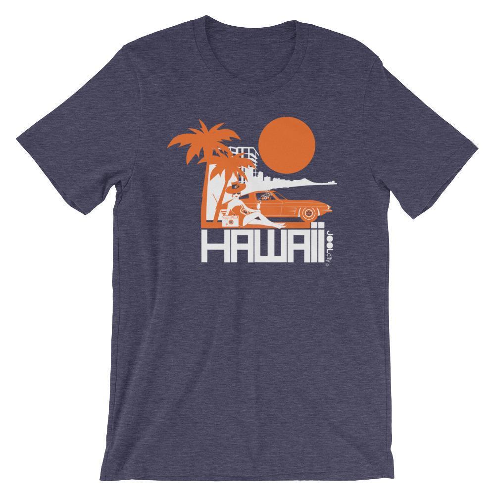 Hawaii  Beach Bombshell  Short-Sleeve Unisex T-Shirt T-Shirt Heather Midnight Navy / 2XL designed by JOOLcity