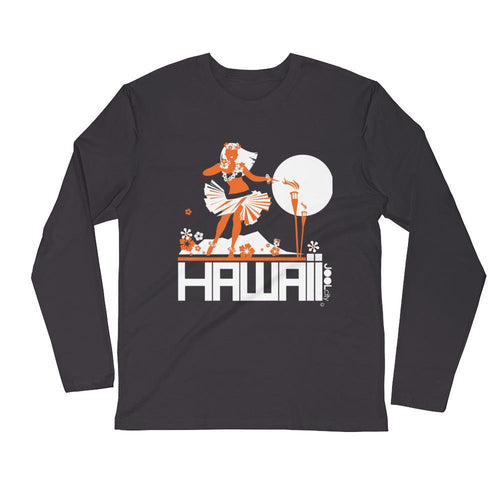 Hawaii Hula Happy Long Sleeve Men's T-Shirt T-Shirt 2XL designed by JOOLcity
