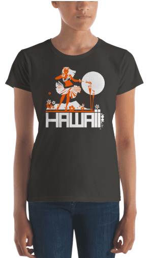 Hawaii  Hula Happy  Women's   Short Sleeve T-Shirt T-Shirt  designed by JOOLcity
