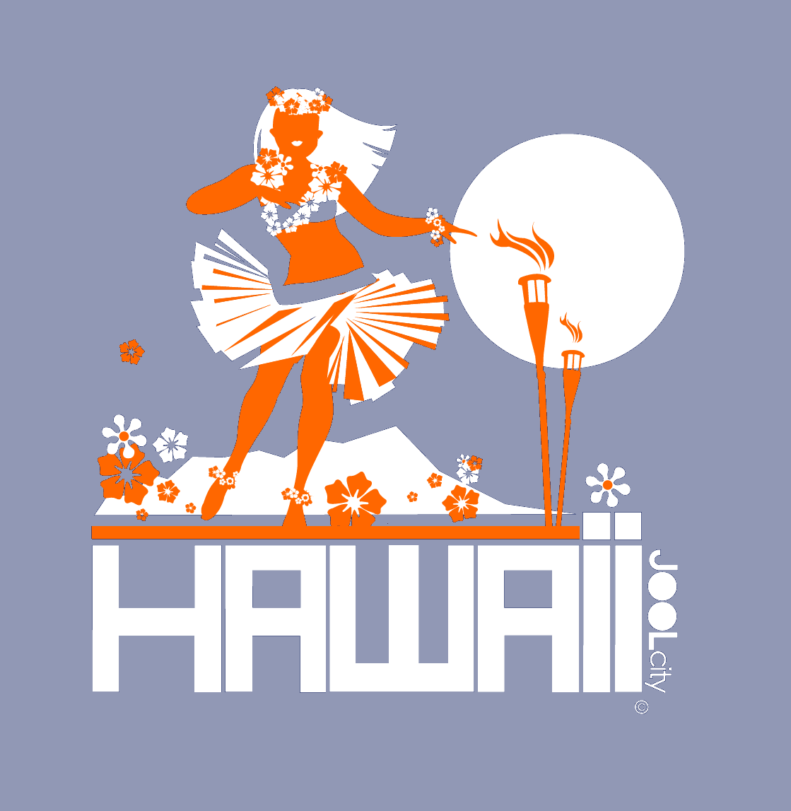 Hawaii  Hula Happy  Women's   Short Sleeve T-Shirt T-Shirt  designed by JOOLcity