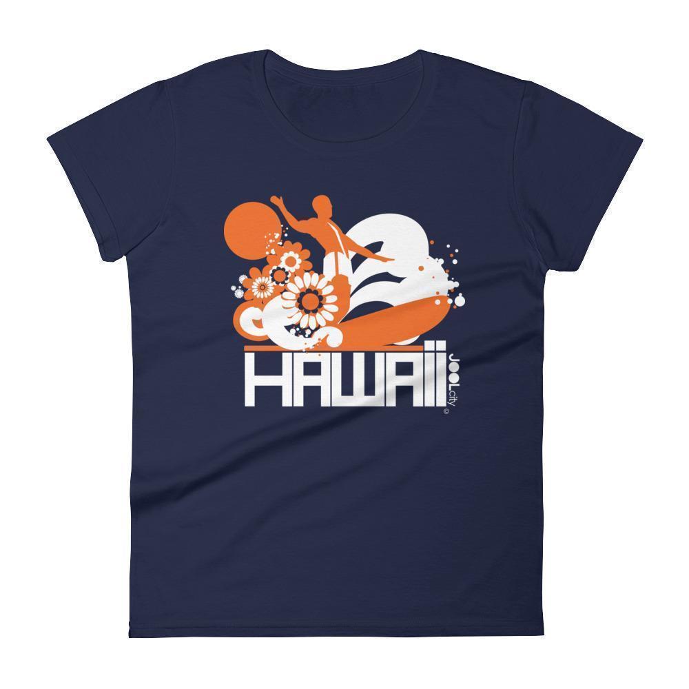 Hawaii  Longboard Love  Women's   Short Sleeve T-Shirt T-Shirt Navy / 2XL designed by JOOLcity