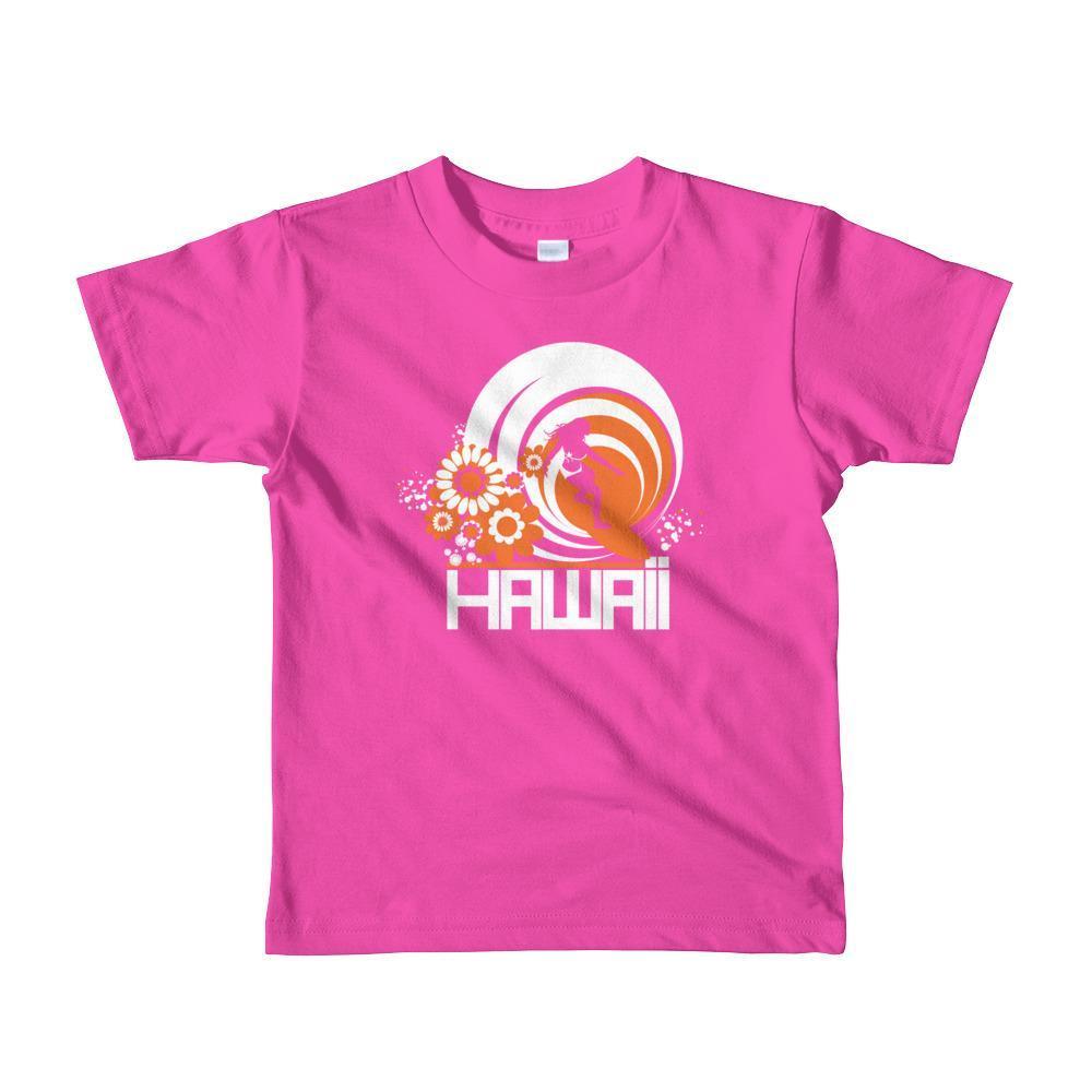 Hawaii  Ripcurl Girl  Short Sleeve Toddler T-shirt T-Shirt Fuchsia / 6yrs designed by JOOLcity