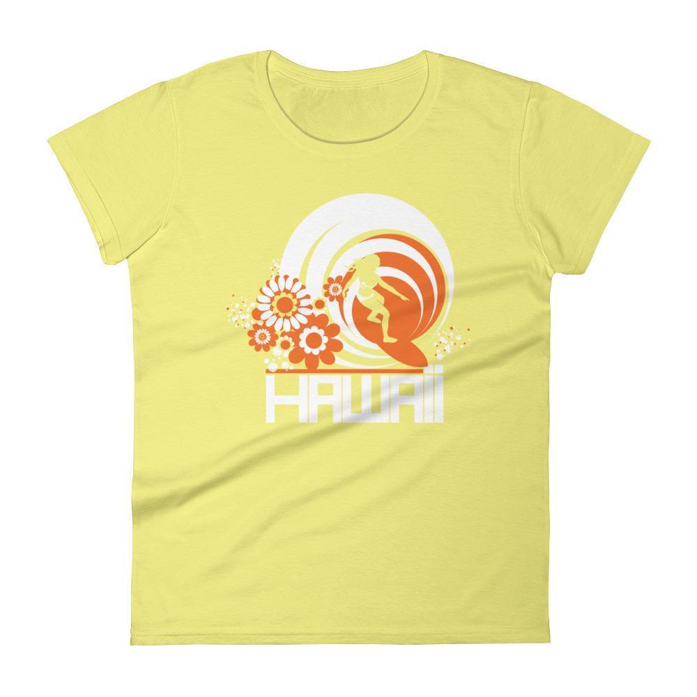 Hawaii  Ripcurl Girl  Women's   Short Sleeve T-Shirt T-Shirt Spring Yellow / 2XL designed by JOOLcity