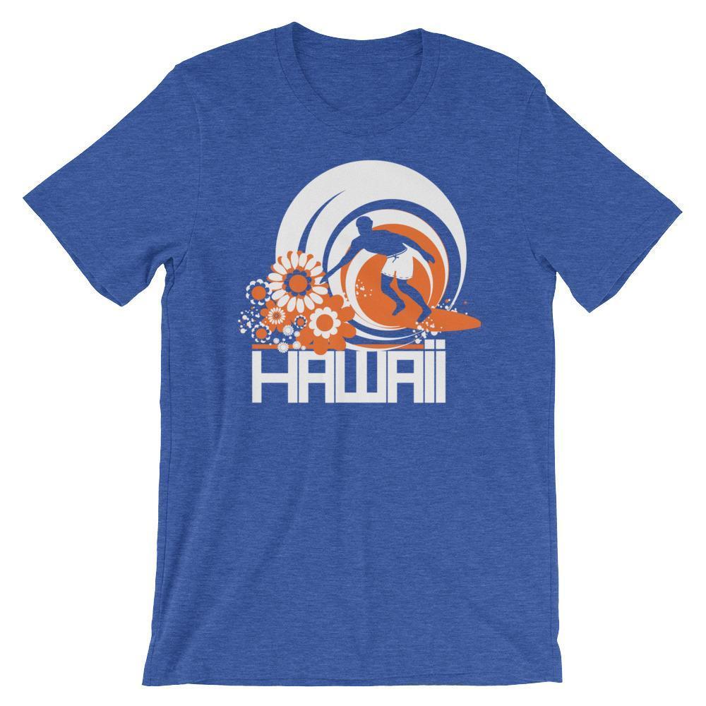 Hawaii  Ripcurl Kid  Short-Sleeve Unisex T-Shirt T-Shirt Heather True Royal / 2XL designed by JOOLcity