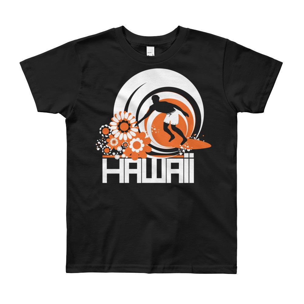 Hawaii Ripcurl Kid Short Sleeve Youth T-shirt T-Shirt Black / 12yrs designed by JOOLcity