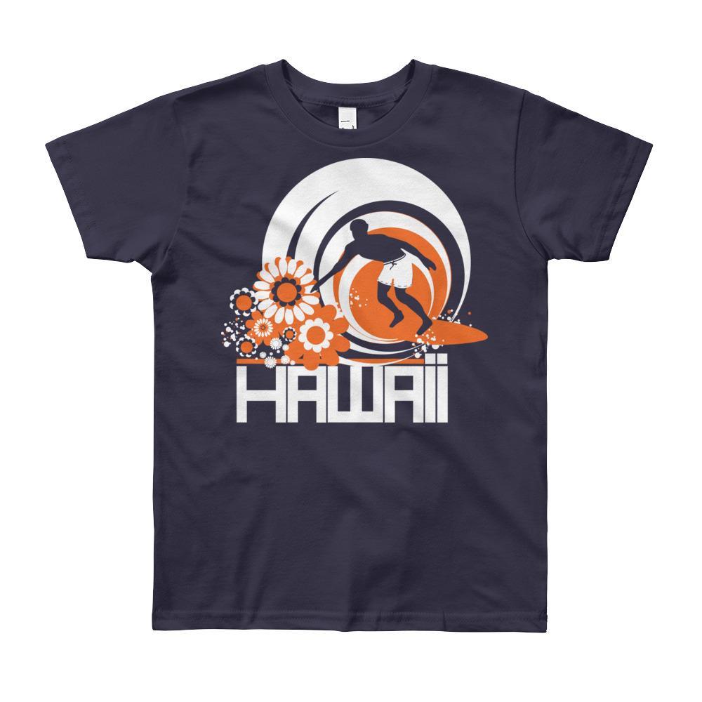 Hawaii Ripcurl Kid Short Sleeve Youth T-shirt T-Shirt Navy / 12yrs designed by JOOLcity