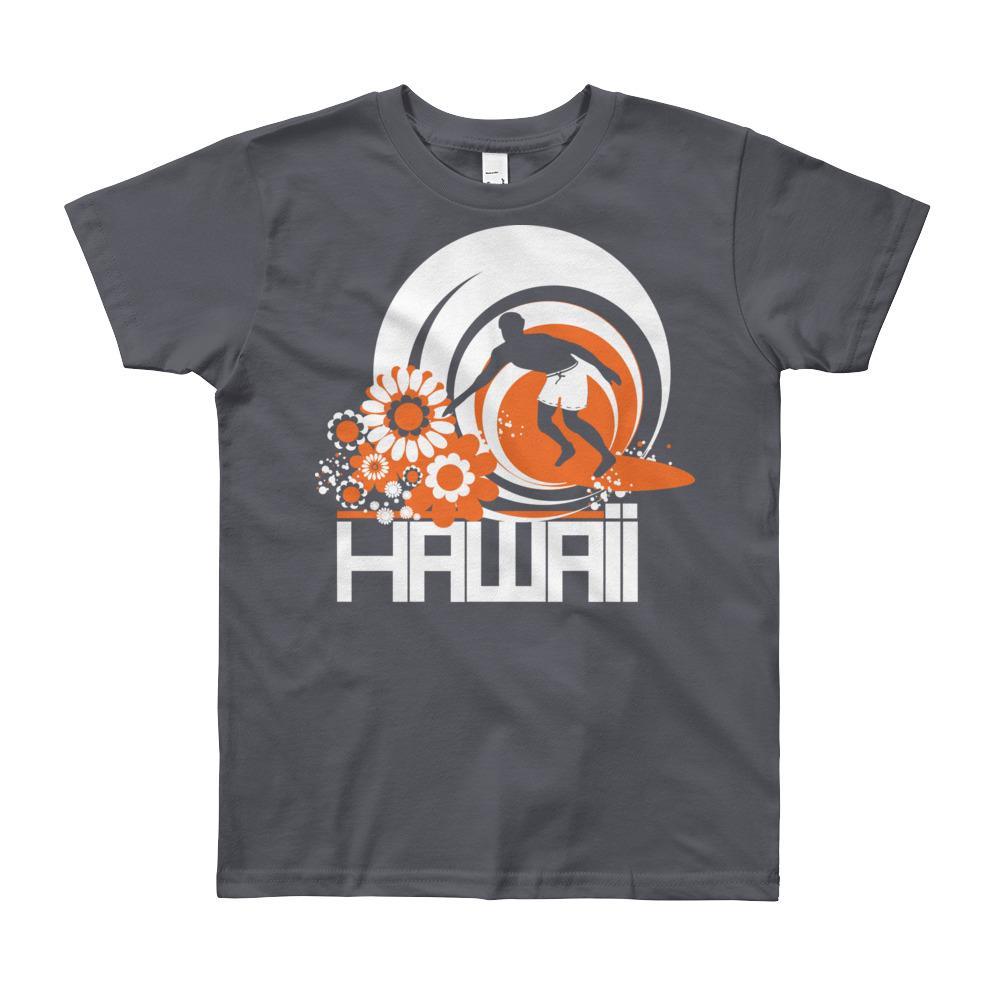 Hawaii Ripcurl Kid Short Sleeve Youth T-shirt T-Shirt Slate / 12yrs designed by JOOLcity