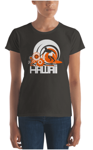 Hawaii  Ripcurl Kid  Women's   Short Sleeve T-Shirt T-Shirt  designed by JOOLcity