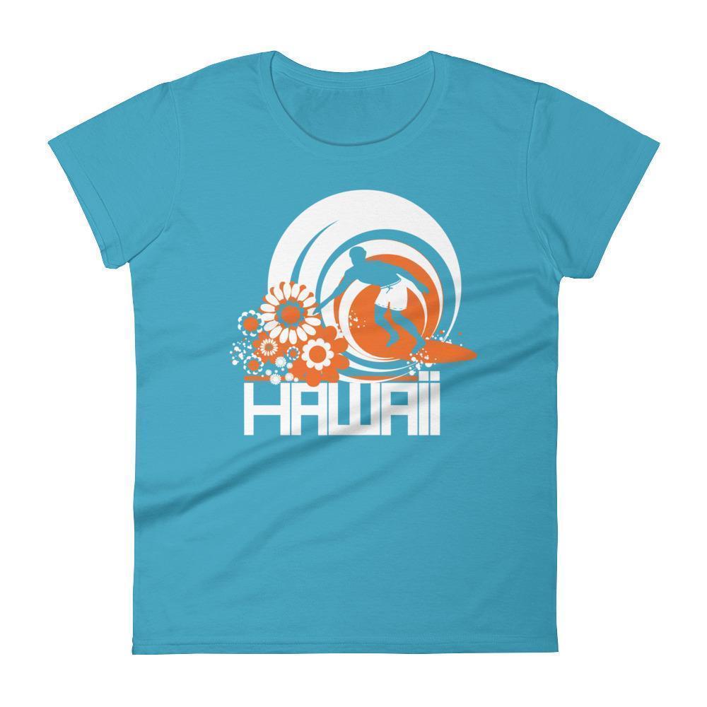 Hawaii  Ripcurl Kid  Women's   Short Sleeve T-Shirt T-Shirt Caribbean Blue / 2XL designed by JOOLcity