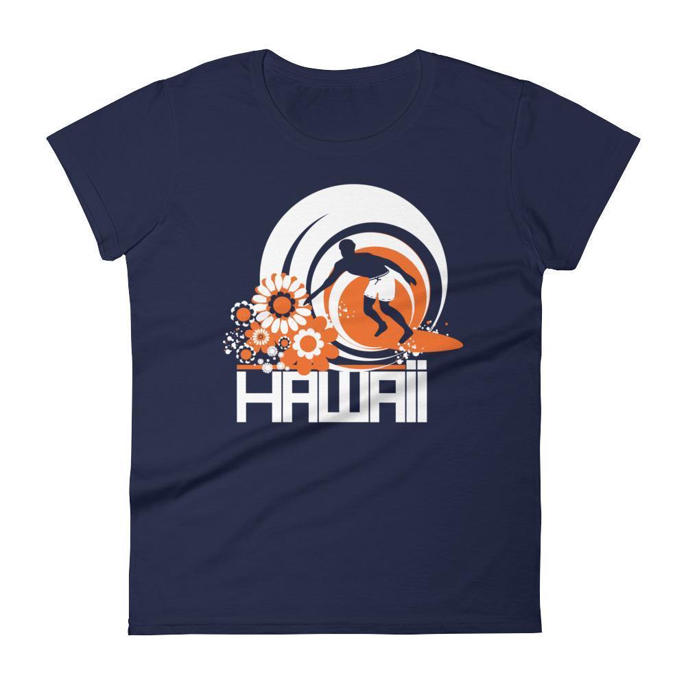 Hawaii  Ripcurl Kid  Women's   Short Sleeve T-Shirt T-Shirt Navy / 2XL designed by JOOLcity