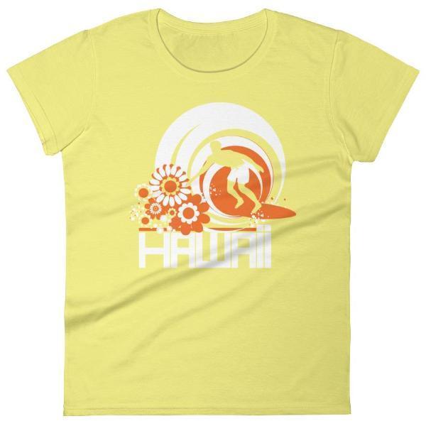 Hawaii  Ripcurl Kid  Women's   Short Sleeve T-Shirt T-Shirt Spring Yellow / 2XL designed by JOOLcity