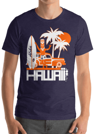 Hawaii  Surfin Woody  Short-Sleeve Men' s T-Shirt T-Shirt  designed by JOOLcity