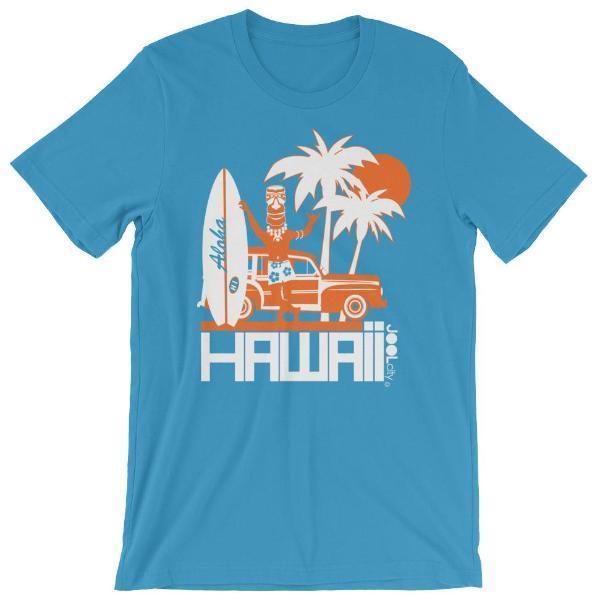 Hawaii  Surfin Woody  Short-Sleeve Men' s T-Shirt T-Shirt Ocean Blue / 4XL designed by JOOLcity