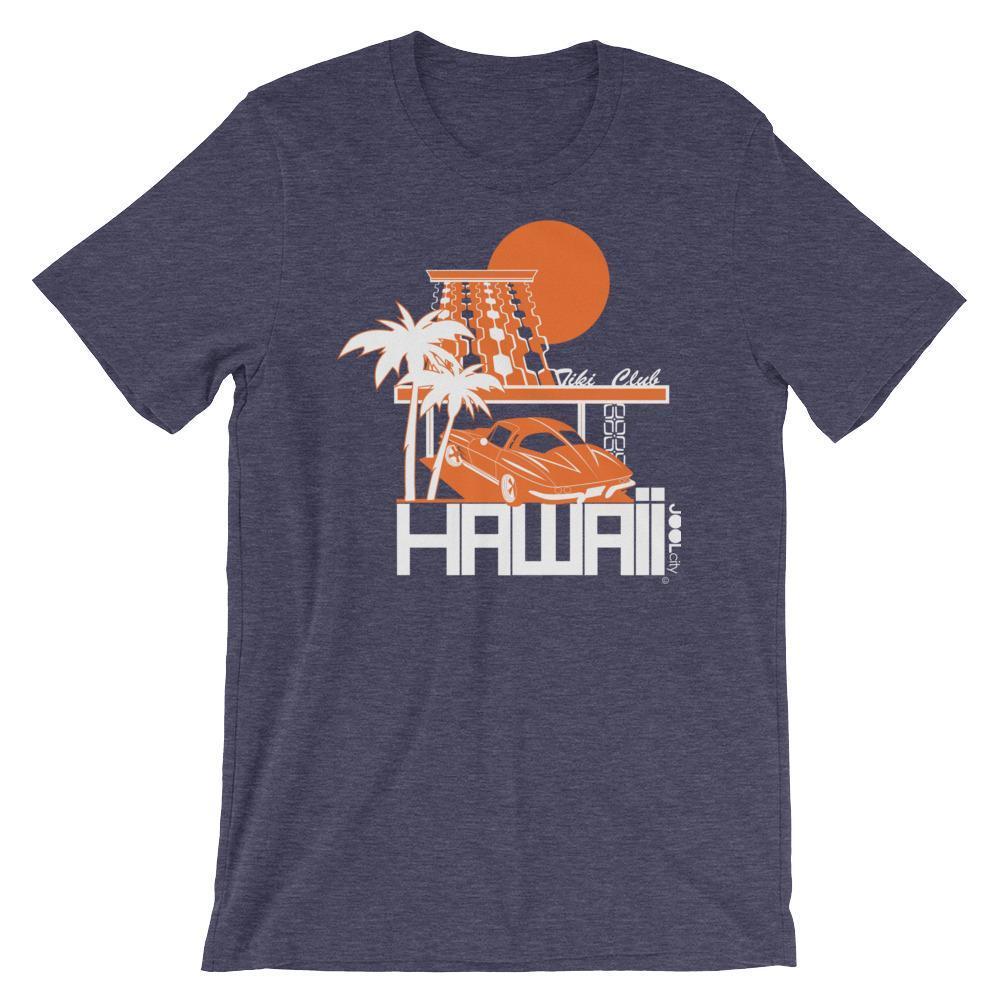 Hawaii  Tiki Club  Short-Sleeve Men's T-Shirt T-Shirt Heather Midnight Navy / 2XL designed by JOOLcity