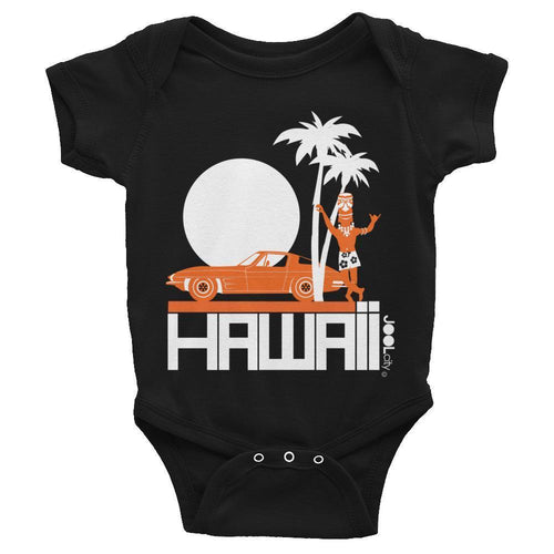 Hawaii  Tiki Guy Ride Baby Onesie