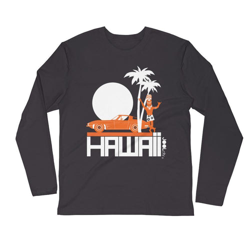 Hawaii Tiki Guy Ride Long Sleeve Men's T-Shirt T-Shirt 2XL designed by JOOLcity