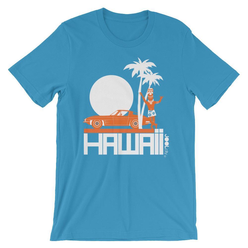 Hawaii  Tiki Guy Ride  Short-Sleeve Men's  T-Shirt T-Shirt Ocean Blue / 4XL designed by JOOLcity