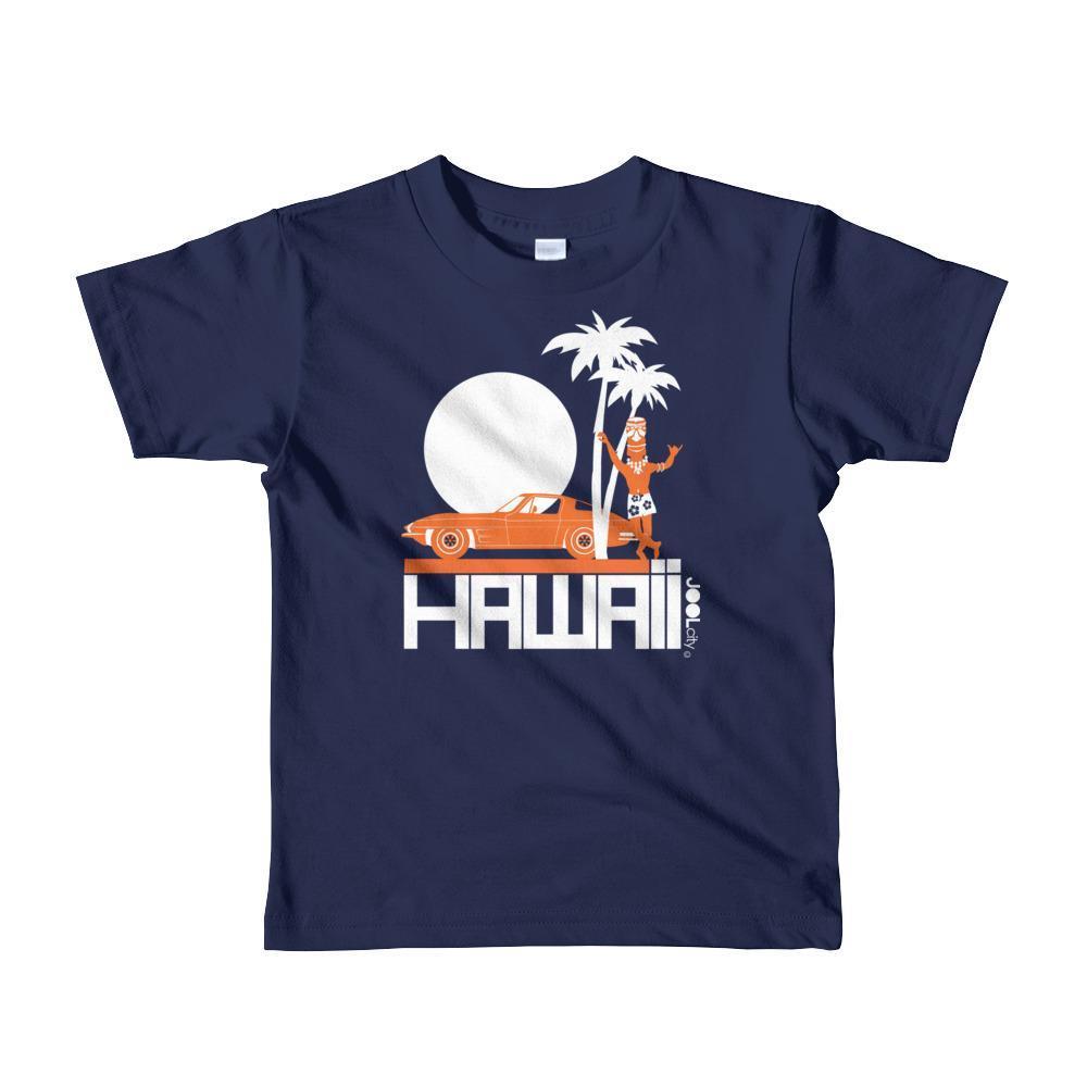 Hawaii  Tiki Guy Ride  Short Sleeve Toddler T-shirt T-Shirt Navy / 6yrs designed by JOOLcity