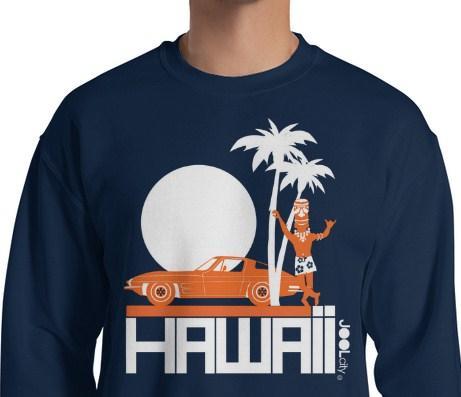 Hawaii Tiki Guy Ride Men's Sweatshirt
