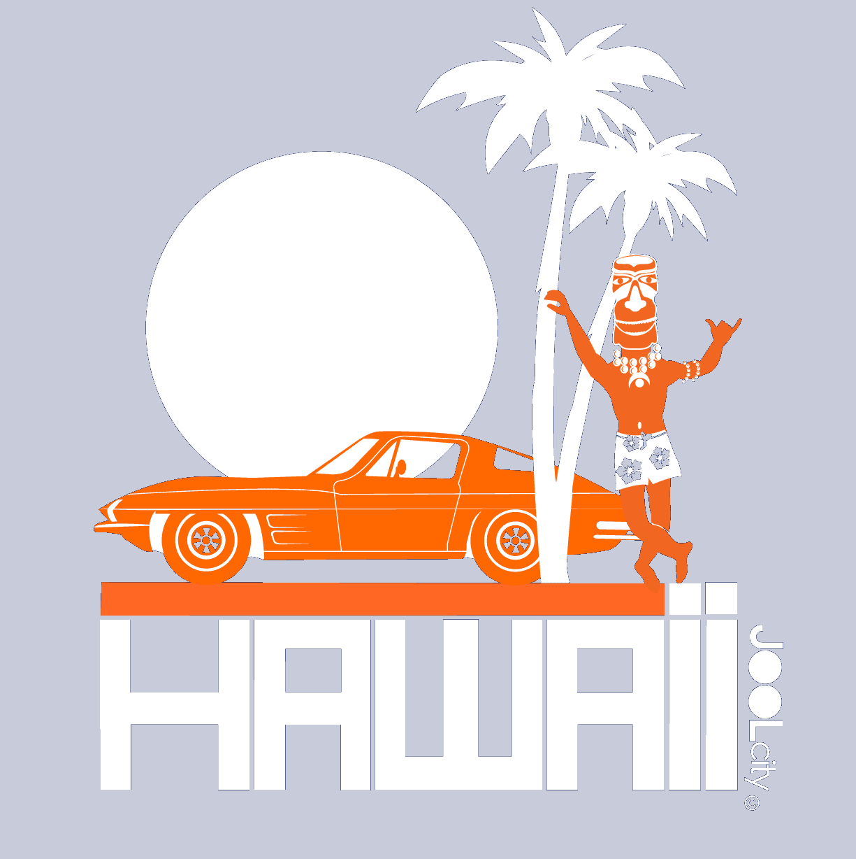Hawaii  Tiki Guy Ride  Women's   Short Sleeve T-Shirt T-Shirt  designed by JOOLcity
