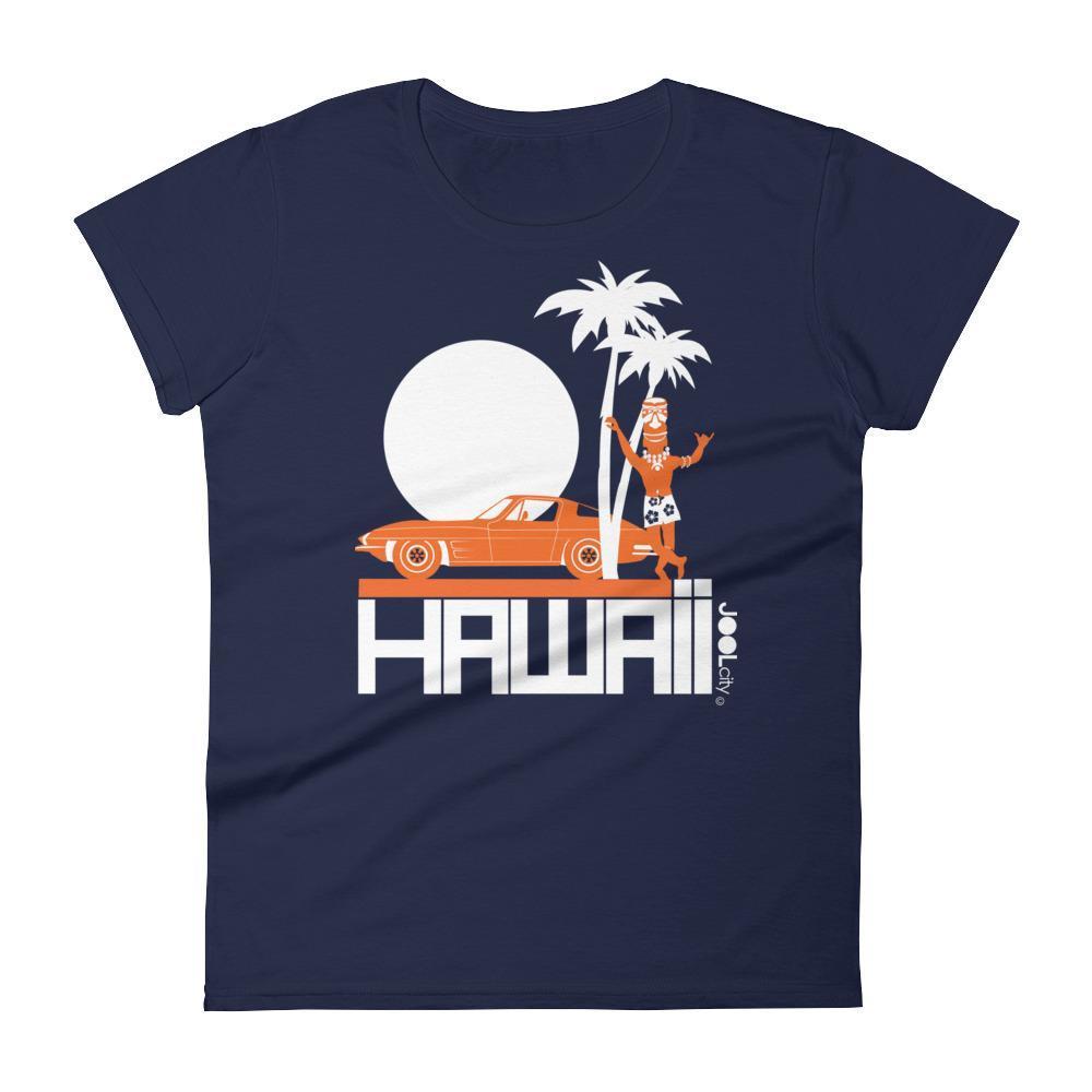 Hawaii  Tiki Guy Ride  Women's   Short Sleeve T-Shirt T-Shirt Navy / 2XL designed by JOOLcity