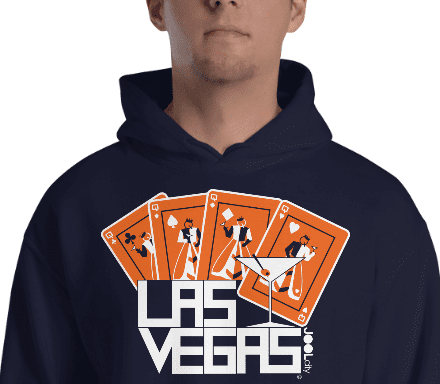 Las Vegas Card Shark Hooded Sweatshirt