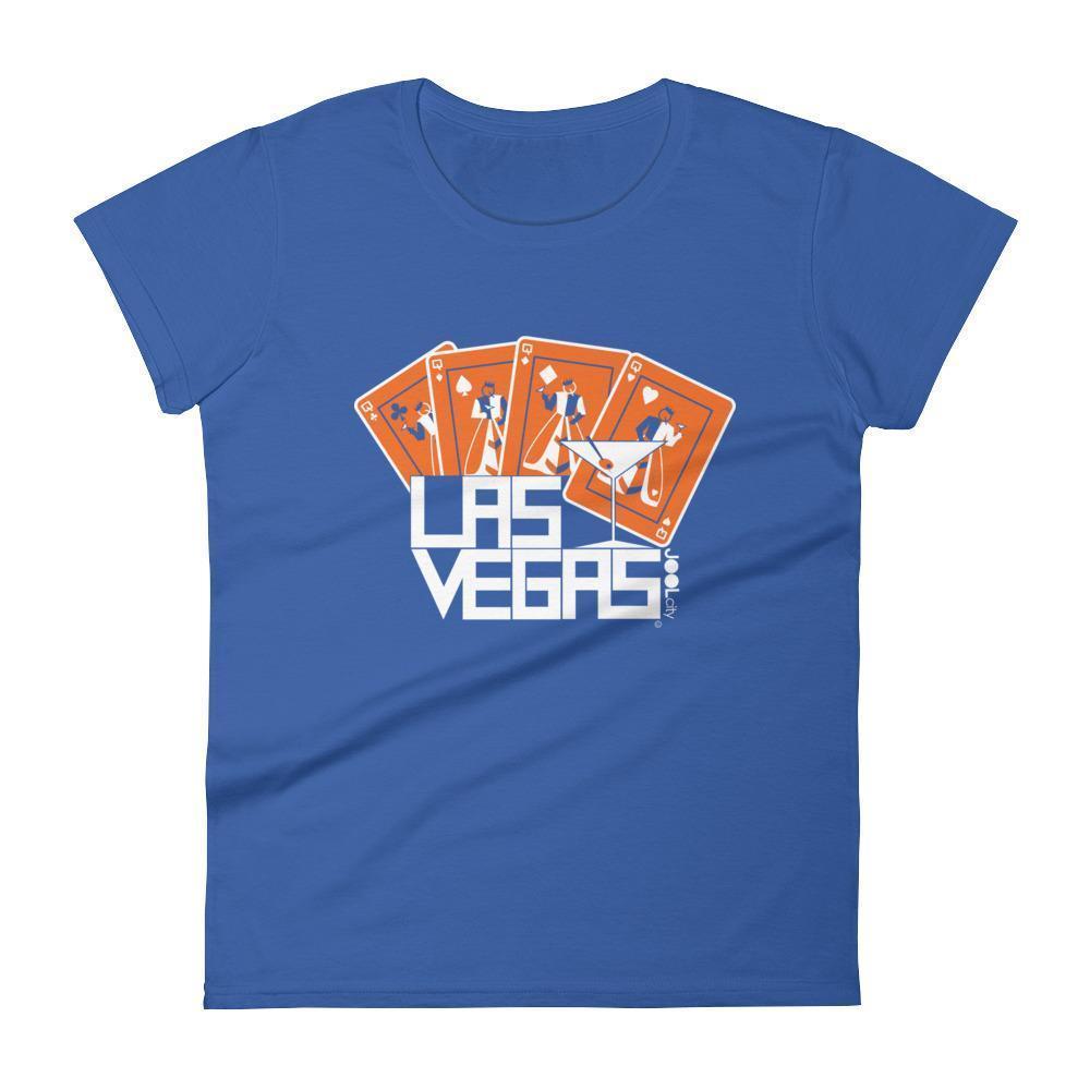 Las Vegas Card Shark Women's Short Sleeve T-shirt T-Shirt Royal Blue / 2XL designed by JOOLcity