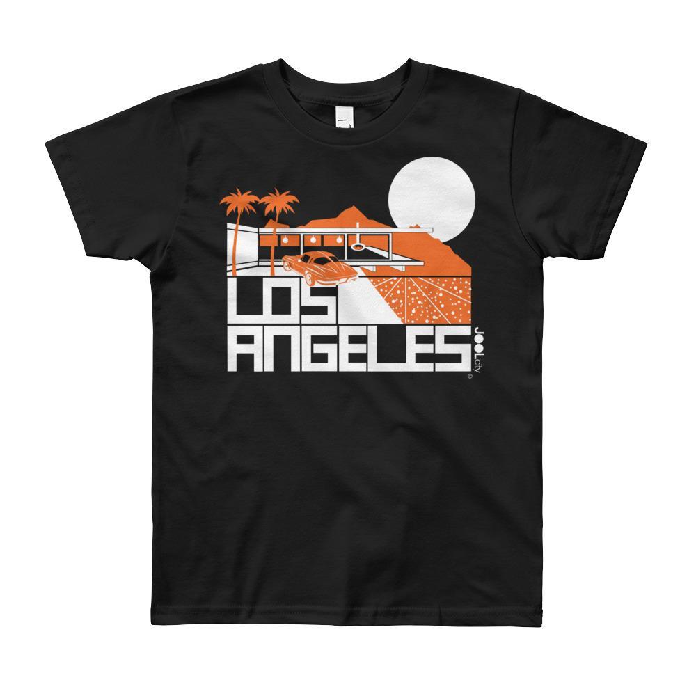 Los Angeles Cliff House Short Sleeve Youth T-shirt T-Shirt Black / 12yrs designed by JOOLcity