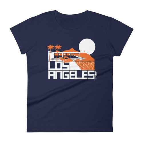 Los Angeles  Cliff House  Women's  Short Sleeve T-Shirt T-Shirt Navy / 2XL designed by JOOLcity