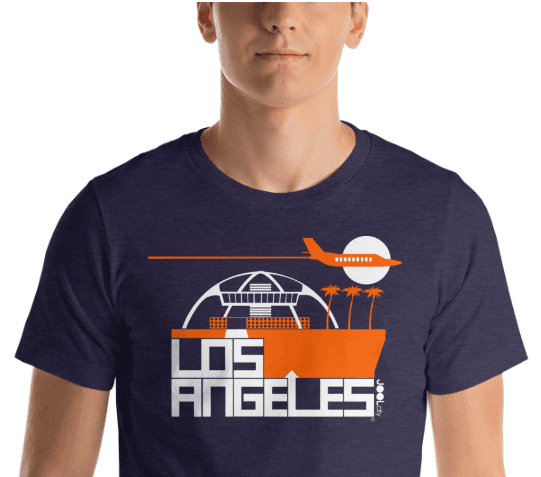 Los Angeles Flight Time Short-Sleeve Men's  T-Shirt T-Shirt  designed by JOOLcity