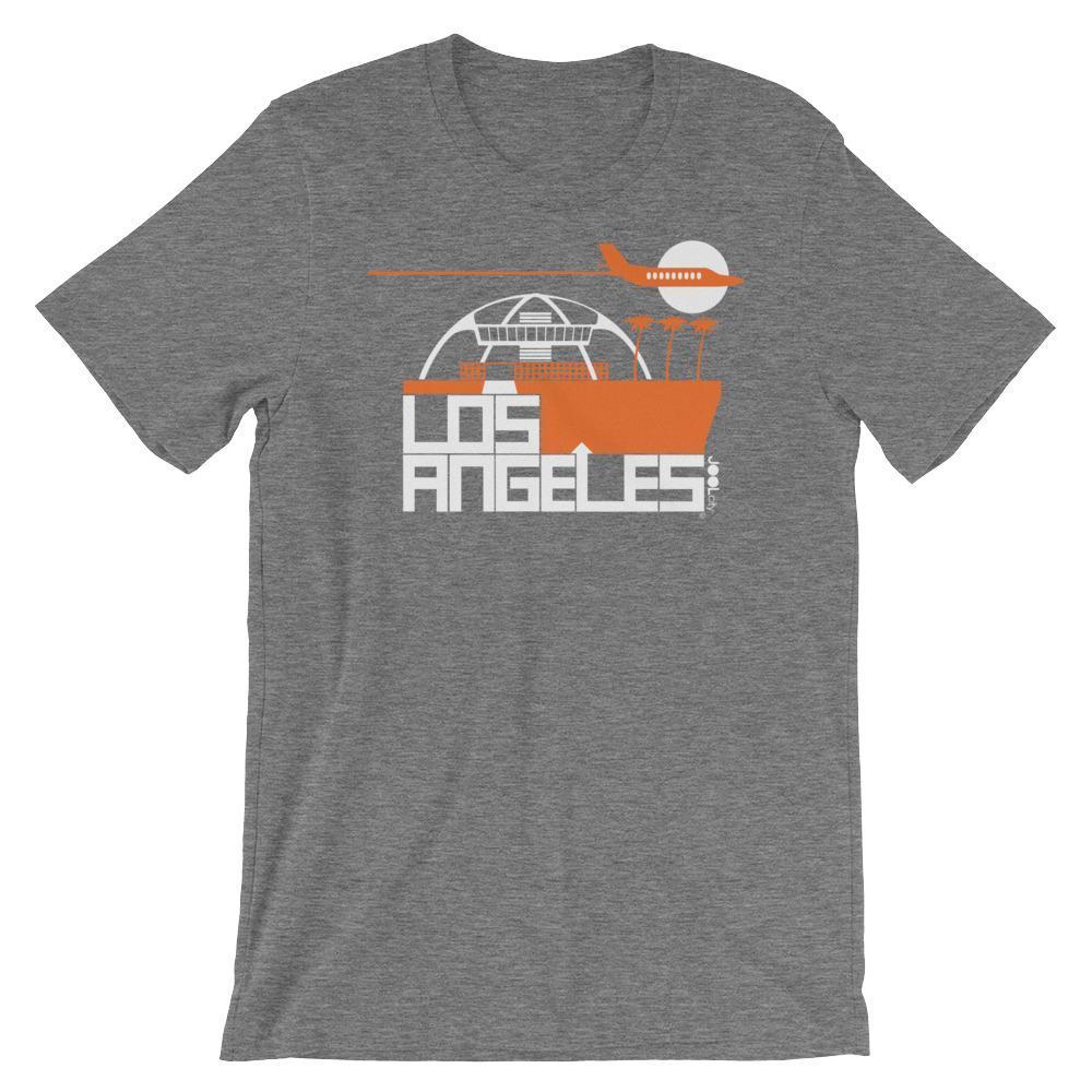 Los Angeles Flight Time Short-Sleeve Men's  T-Shirt T-Shirt Deep Heather / 2XL designed by JOOLcity