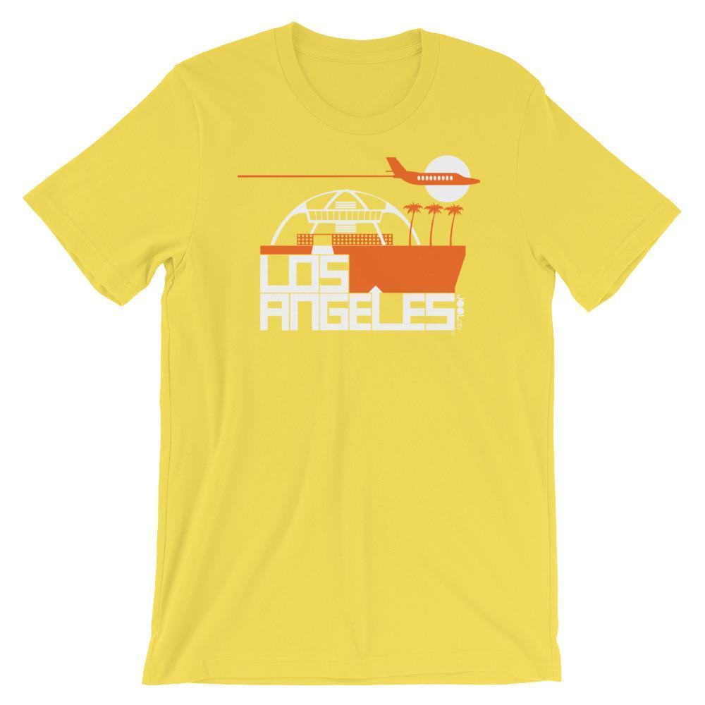 Los Angeles Flight Time Short-Sleeve Men's  T-Shirt T-Shirt Yellow / 2XL designed by JOOLcity