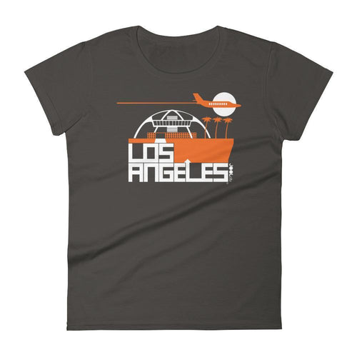 Los Angeles  Flight Time  Women's  Short Sleeve T-Shirt T-Shirt Smoke / 2XL designed by JOOLcity